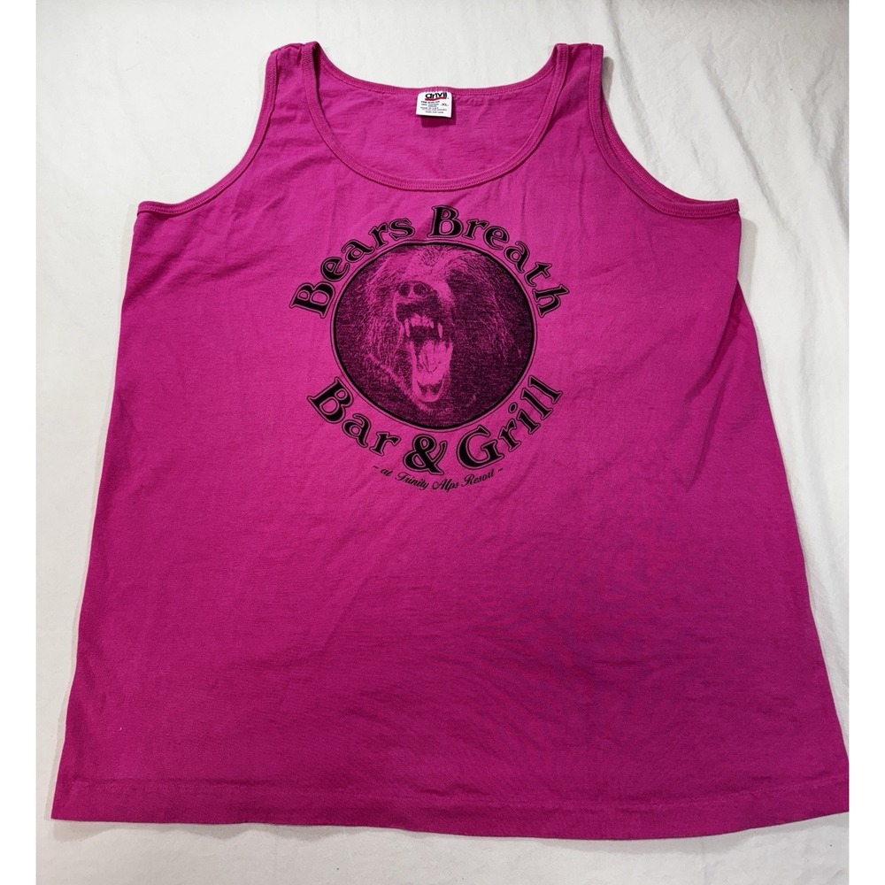 Anvil Tank Top Womens XLarge California Bar And Grill Print Vintage USA